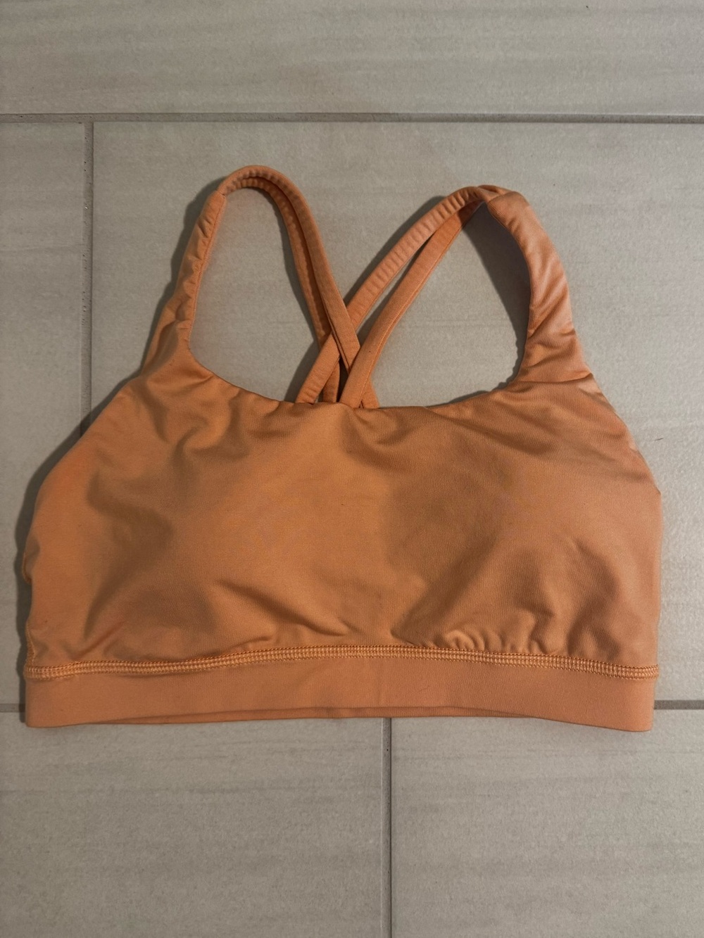 Lululemon Energy Bra, size 6, orange
